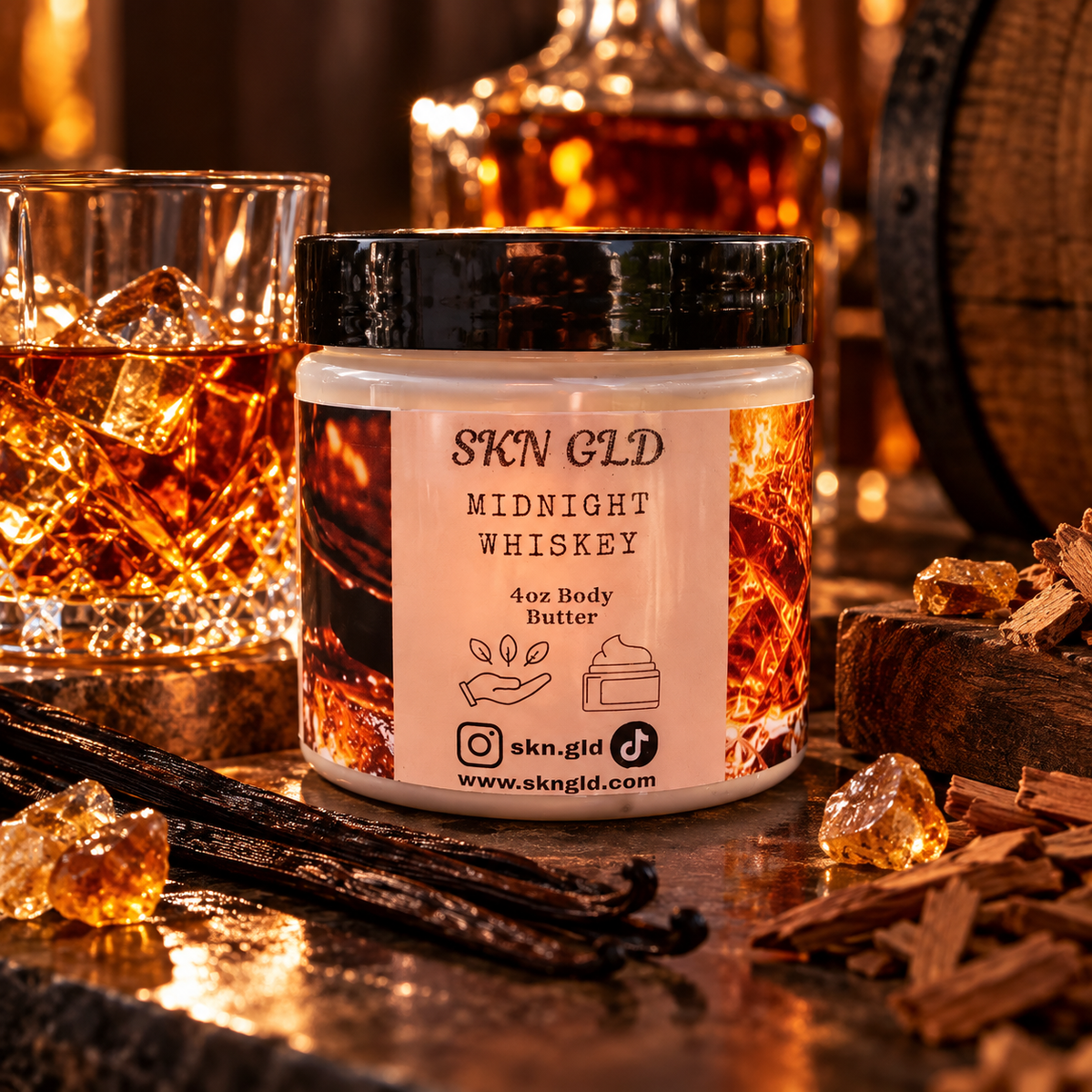 Midnight Whiskey Body Butter 4oz